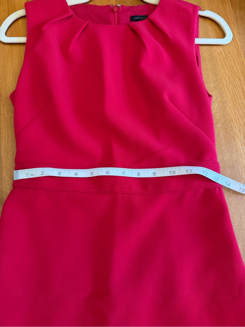 Ann Taylor Pink Sleeveless Midi Sheath Dress - Picture 7 of 10